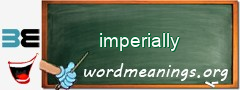 WordMeaning blackboard for imperially